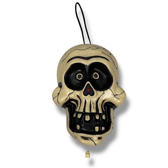 Vintage Take One Big Head Jangles Hanging Skeleton Head Only Halloween Lights Up - Picture 1 of 8